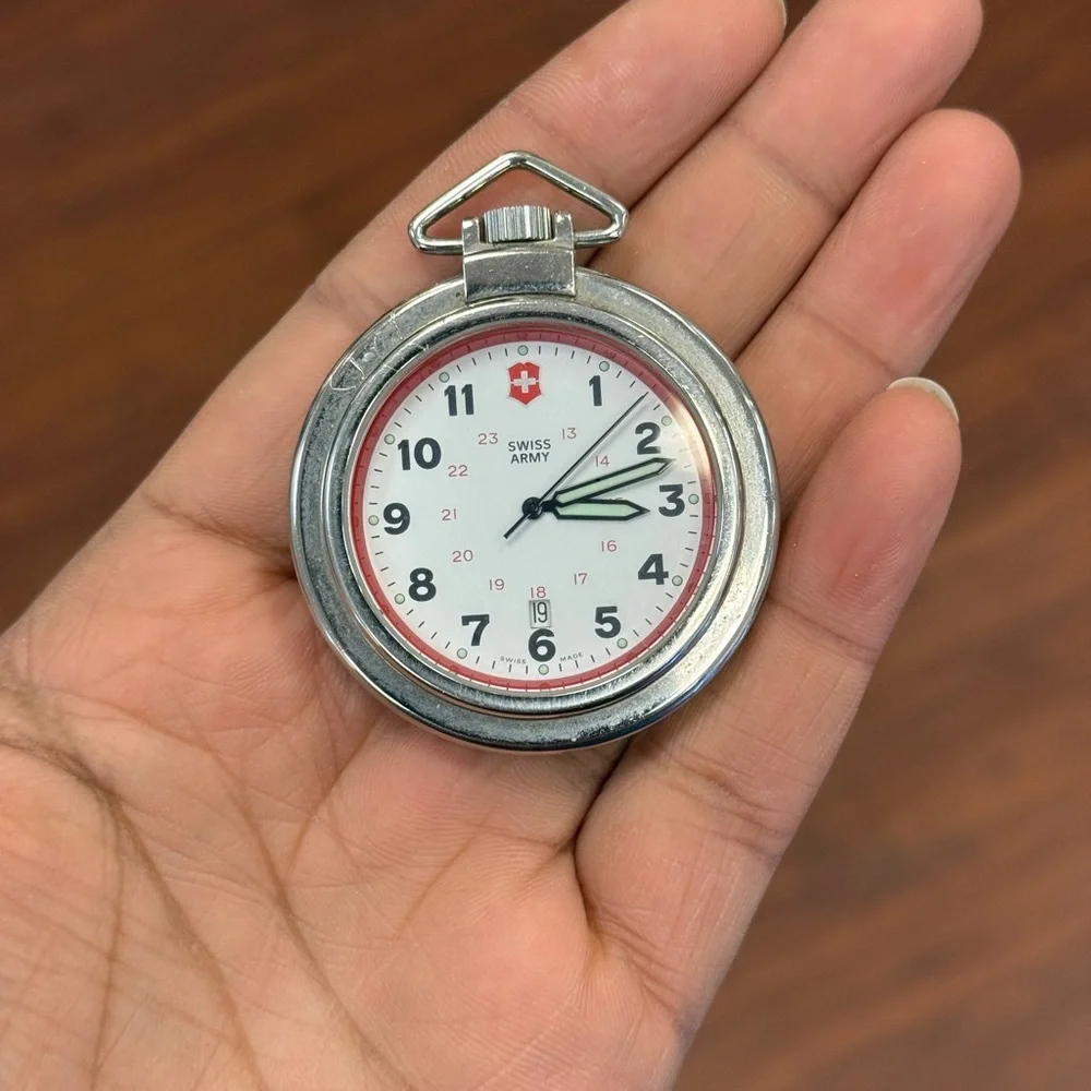 SWISS ARMY POCKET Watch Classic Design heavy vintage - Picture 3 of 7